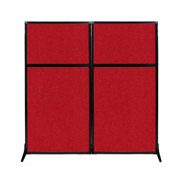Work Station Screen 66" x 70" Red Fabric